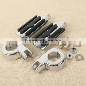 32mm 1 1/4" Engine Guard Foot Peg Kit For Softail Dyna Fatboy Sportster thumbnail-1