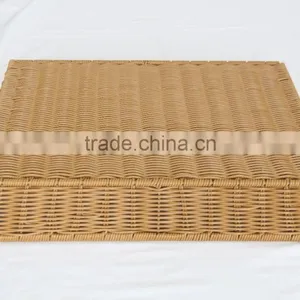 Plastic Rectangle Woven Bread Basket thumbnail-2