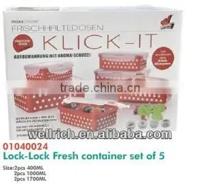 Lock-Lock Fresh Container Set of 5 01040024 thumbnail-1