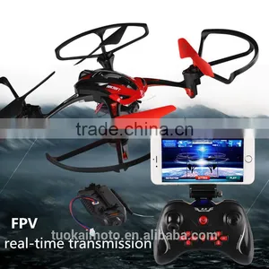 Four - Axis Aircraft FPV Real - Time Transmission Drone Remote Control Headless Mode Aircraft Toys With WIFI Camera thumbnail-1