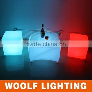 Indoor and Outdoor Used Seating Illuminated LED Cube Furniture thumbnail-4