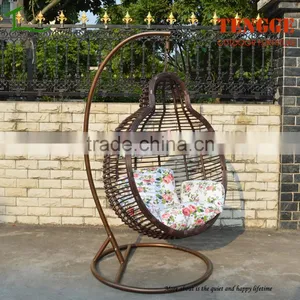 TG-16008 New Season Wide Round Rattan Swing Peanut Shape Hanging Chair thumbnail-1