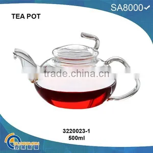 TP023(400ML),heat Resistant Glass Teapot thumbnail-1