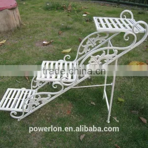 Royal Antique White Classical Vintage Outdoor 3-tire Shelf thumbnail-2