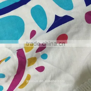 Round 100% Cotton Print Tassel Beach Towel, Beach Mat Sunscreen Shawl thumbnail-4