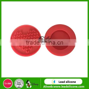 Silicone Cookie Stamp With Wooden Handle,Festivity Style Pink Silicone Cookie Stamp thumbnail-5