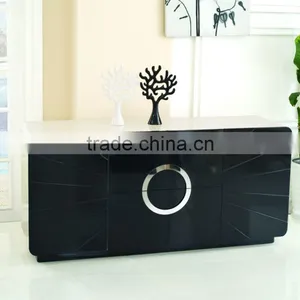 F368 Modern Living Room Sideboard Wood Cabinet Design Dining Room Sideboards thumbnail-5