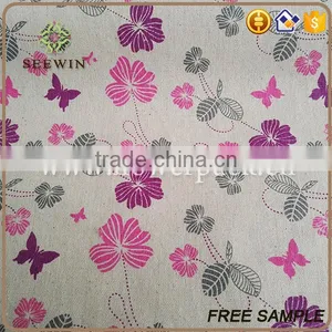 Awards Banquet Birthday Party Table Cover Printed Polyester Ramie Fabric thumbnail-6