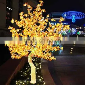 Home Garden Decorative 100cm Height Outdoor Artificial White Flashing LED Solar Lighted up Trees EDS06 1411 thumbnail-6