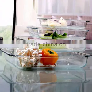 3.5L Large Transparent Heat Resistant Microwave Oven Glass Plate for Baking thumbnail-5