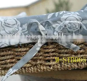 Decorative Hand Weave Straw Basket thumbnail-5