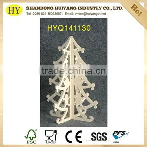2015 China Supplier Wholesale Natural Christmas Tree Wooden Craft thumbnail-1