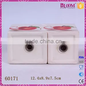 Personalized Ceramic Rectangle Salt and Pepper Shaker thumbnail-5
