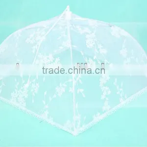 HIGH QUALITY Folded Food Cover Food Umbrella With Flower thumbnail-2