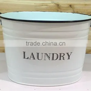 Laundry Bucket With Black Rim thumbnail-1