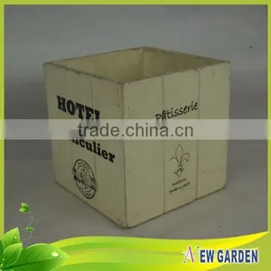 Fashionable Decorative Hand Craft Retangle Basket Wood/Wooden Planter thumbnail-4