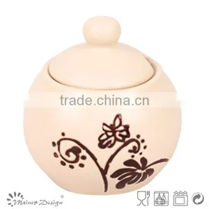Stoneware Dinnerware Sugar Bowl Coffee Creamer Container thumbnail-3