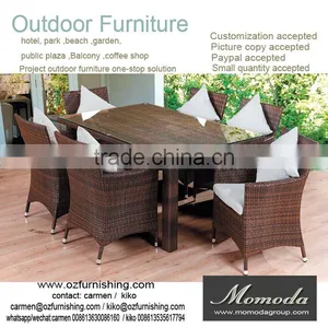 9057 Outdoor Furniture Customized Suppliers Foshan Alidababa Factory Accept Paypal Dining Table and Chair for Coffee Shop thumbnail-1