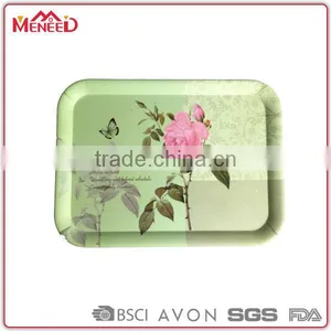 Colorful Design 2015 Popular Melamine Beautiful Plastic Anti-skid Tray thumbnail-1