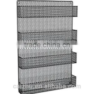 Kitchen Wall Door Mounted Large Capacity 4 Tiers Mesh Spice Rack Shelves Storage Organizer thumbnail-1