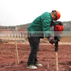 Handheld Petrol Powered Guardrail Fence Piling Hammer Machine Portable Gasoline Excavator Post Driver thumbnail-1