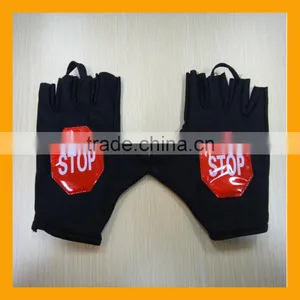 Half Finger Sun Protection Traffic Safety Police Gloves thumbnail-2