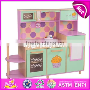 New Design Children Pretend Play Kitchen Wooden Kids Cooking Toys W10C283 thumbnail-1