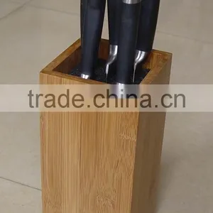 5-pcs Universal Knife Block Set, Bamboo Frame, thumbnail-1