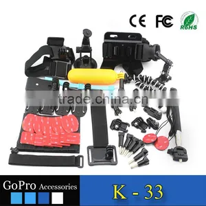 2016 Hot Selling 44 in 1 Products Kit Used for Gopros Heros 4 Accessories Kit Mount thumbnail-2