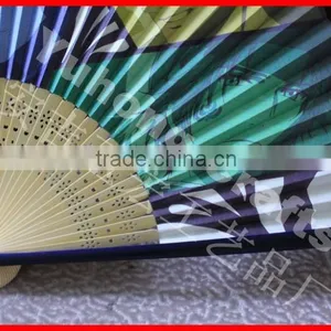 Best Selling Bamboo Paper Fan With Two Sides Printing thumbnail-3