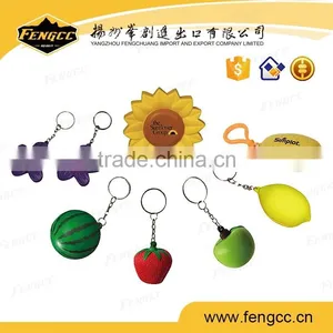 Hot Selling Various Shapes Keychain Stress Ball PU Toy thumbnail-1