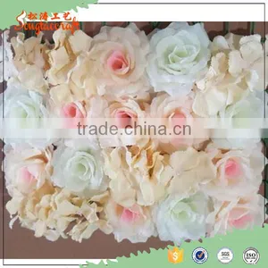 High Quality Customized 50*50c Rose Artificial Flower Wall for Wedding Decoration Stage Background Decoration thumbnail-1