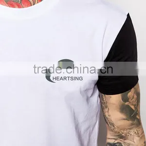 White And Black Screen Printing Two Tone T-shirt thumbnail-4