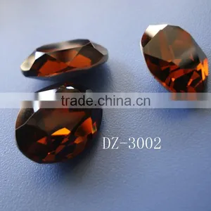 Crystal Component Loose Bead,jewelry Component With Fat Quare Shape thumbnail-3