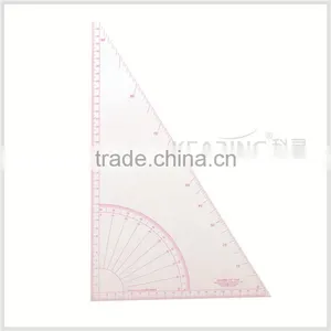 Kearing Transparent Acrylic Triangle Ruler for Sewing Multi Use Plastic Rulers#T036 thumbnail-1