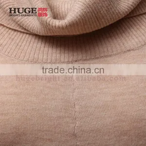 Loose Turtle Neck Wool Poncho Women Knit Sweater Wholesale thumbnail-3