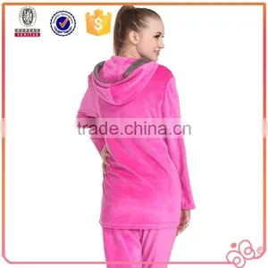 2016 Latest Design Plus Size Fashion Velvet Women Pajamas thumbnail-3