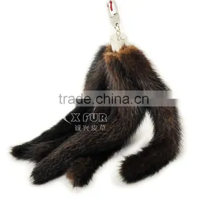 CX-R-20 Wholesale China 2014 New Items Mink Fur Tails KeyChain thumbnail-3