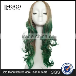 High Quality Halloween Wig Wavy Blonde Synthetic Full Lace Wigs For Sale Long Hair Sex Woman Wig thumbnail-1