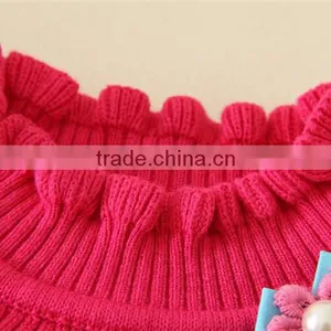Hot New Products Sweaters High Quality Glassic Rose Red Children Sweater Appliqued Girls Sweaters thumbnail-4