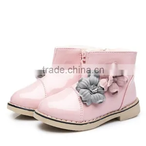 Zm40342b Cheap Plus Size Shiny Leather Winter Snow Boot Children Warm Shoes thumbnail-2