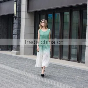 Women's Gradient Summer Dress Sleeveless Dress thumbnail-2