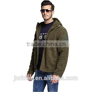Full Zipper Custom Brand Logo Micro Polar Fleece Hoodie thumbnail-1