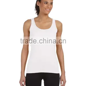 Wholesale Plain White Sport Fitness Custom Tank Top thumbnail-4