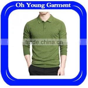 Cheap Long Sleeve Brand Name Men Dress Polo Shirts thumbnail-1
