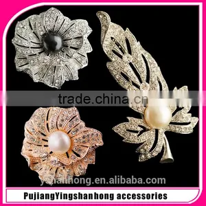 Natural Pearl Brooch Brooches Anemones Shape Micro Mosaic Fashion thumbnail-1