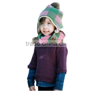 Englishism 5 Colors Choice Autumn and Winter Warm Double Color Acrylic Winter Woolen Children Scarf thumbnail-1