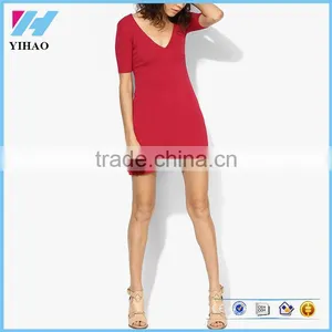 Ladies Simple New Fashion Clothing Sexy Bodycon Shift Dress thumbnail-1