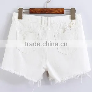 EY0614P Hot Sale New Arrival Korean Style Sexy With Holes Design Mini Women Jeans Denim Shorts thumbnail-2