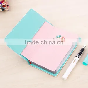 Faux Leather Cover Traveling Planner With Elastic Customizable Logo Person Diary Planner/organzier thumbnail-2